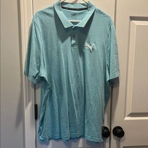 Puma Light Blue Polo Shirt